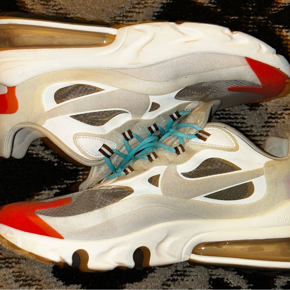 Nike Air Max Sneakers with Red and Blue Accents